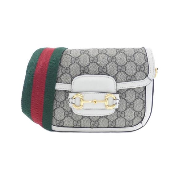 GUCCI Beige Horsebit Shoulder Bag - Picture 1 of 10